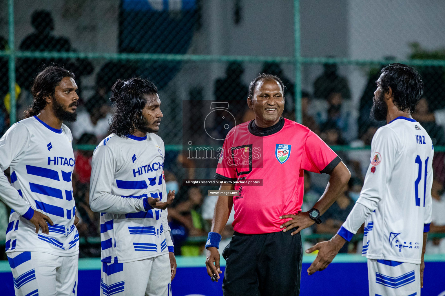 STO RC Vs Team Fenaka in the Quarter Finals of Club Maldives 2021 held in Hulhumale, Maldives on 13 December 2021. Photos: Shu Abdul Sattar / images.mv