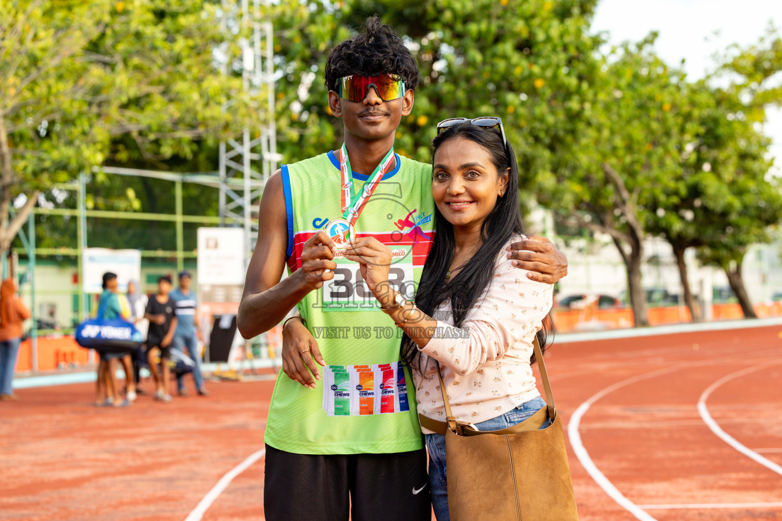 Day 2 of 12th Milo Association Championships was held in Ekuveni Track at Male', Maldives on Friday, 25th April 2025. Photos: Hassan Simah / images.mv