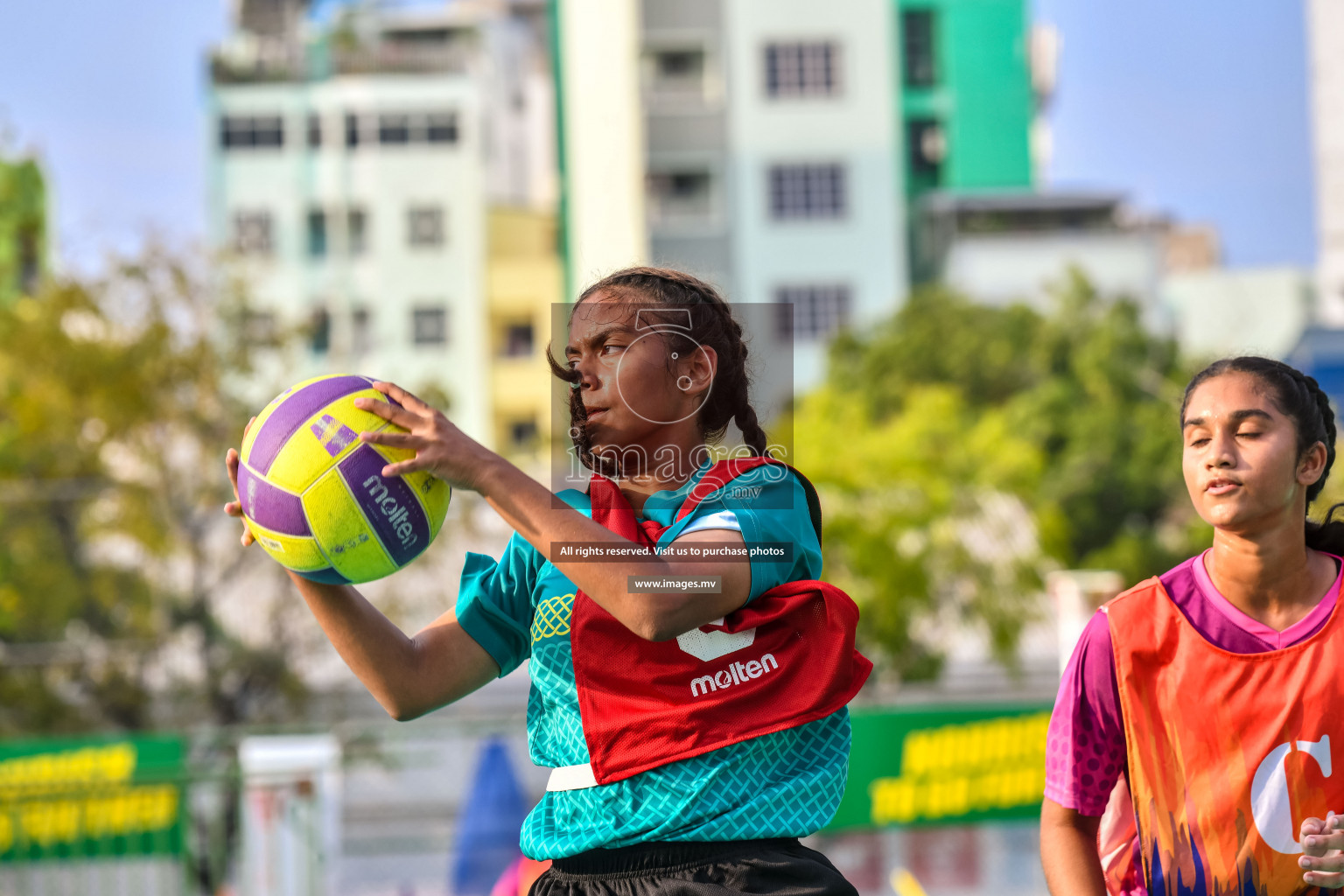 Final of Junior Netball Championship 2022 held in Male', Maldives on 19th March 2022. Photos by Nausham Waheed