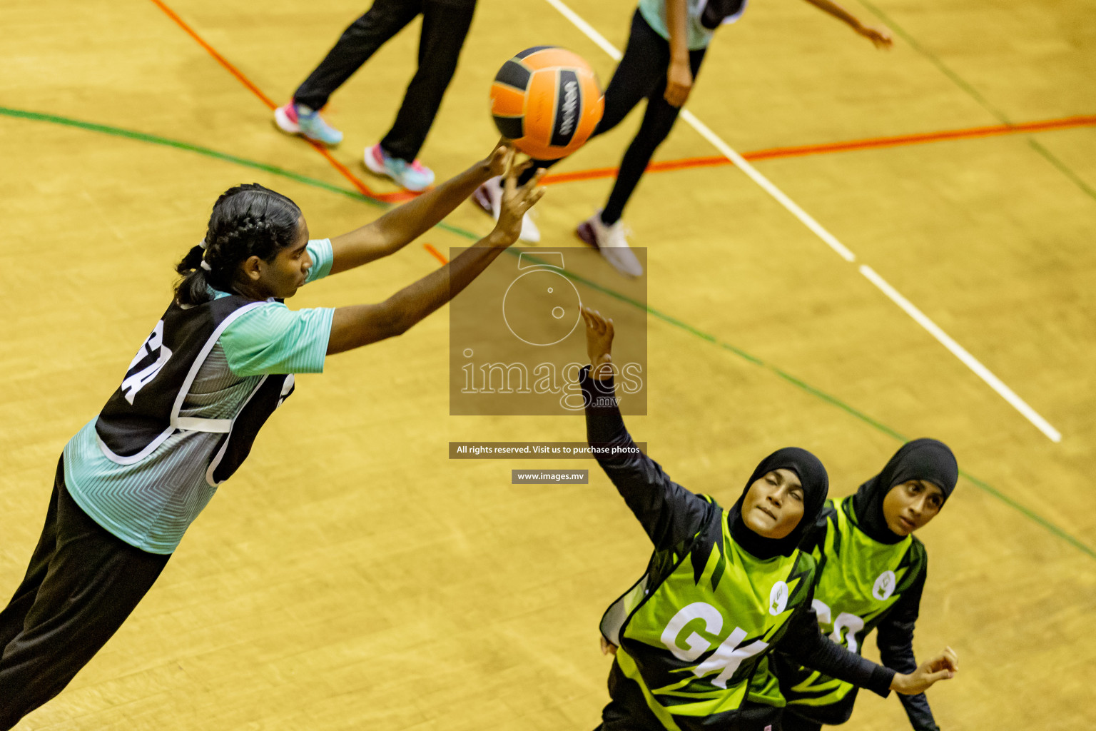 Day 8 of 24th Interschool Netball Tournament 2023 was held in Social Center, Male', Maldives on 3rd November 2023. Photos: Hassan Simah, Nausham Waheed / images.mv