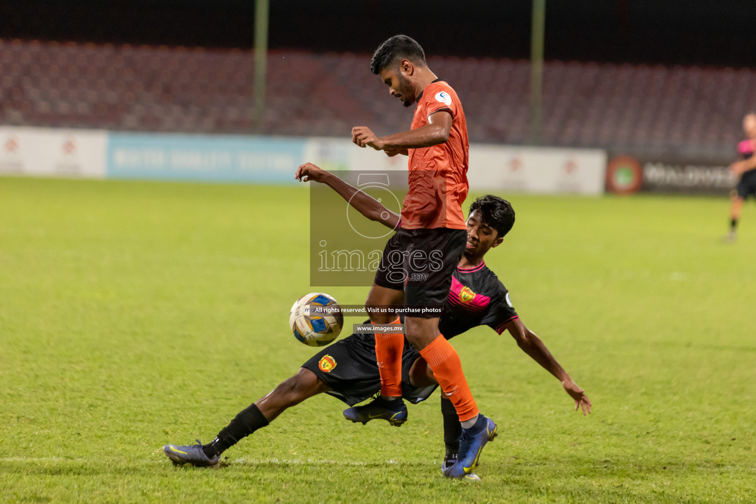 Club Eagles vs United Victory in Ooredoo Dhivehi Premier League 2021/22 on 07 July 2022, held in National Football Stadium, Male', Maldives