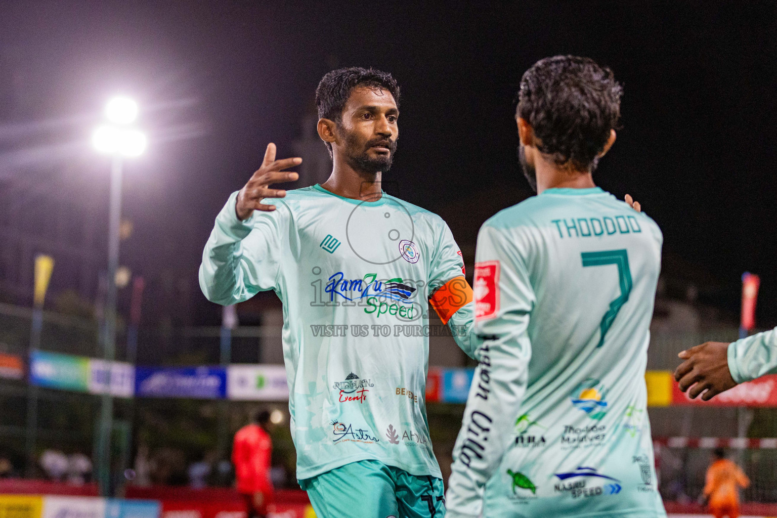 AA Thoddoo vs AA Feridhoo in Day 6 of Golden Futsal Challenge 2024 was held on Saturday, 20th January 2024, in Hulhumale', Maldives Photos: Nausham Waheed / images.mv