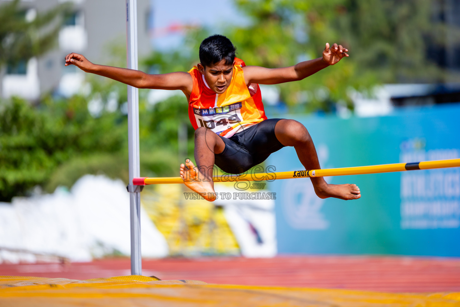 Day 3 of MWSC Interschool Athletics Championships 2024 held in Hulhumale Running Track, Hulhumale, Maldives on Monday, 11th November 2024. Photos by:  Nausham Waheed / Images.mv