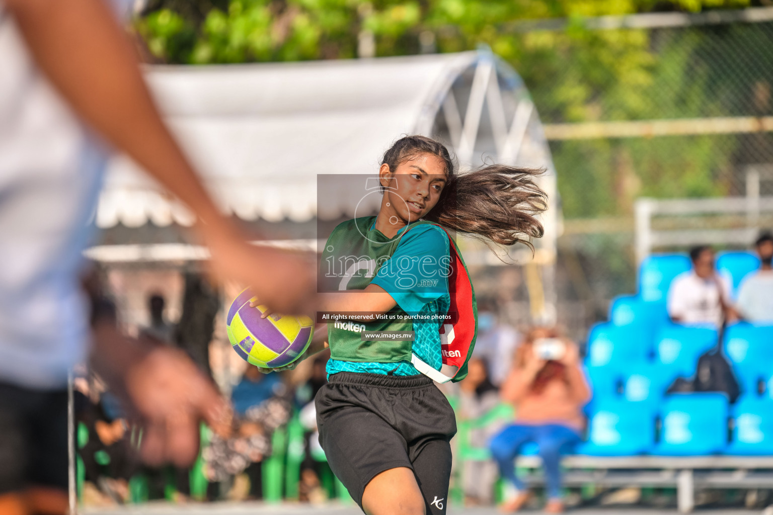 Day 11 of Junior Netball Championship 2022 held in Male', Maldives. Photos by Nausham Waheed