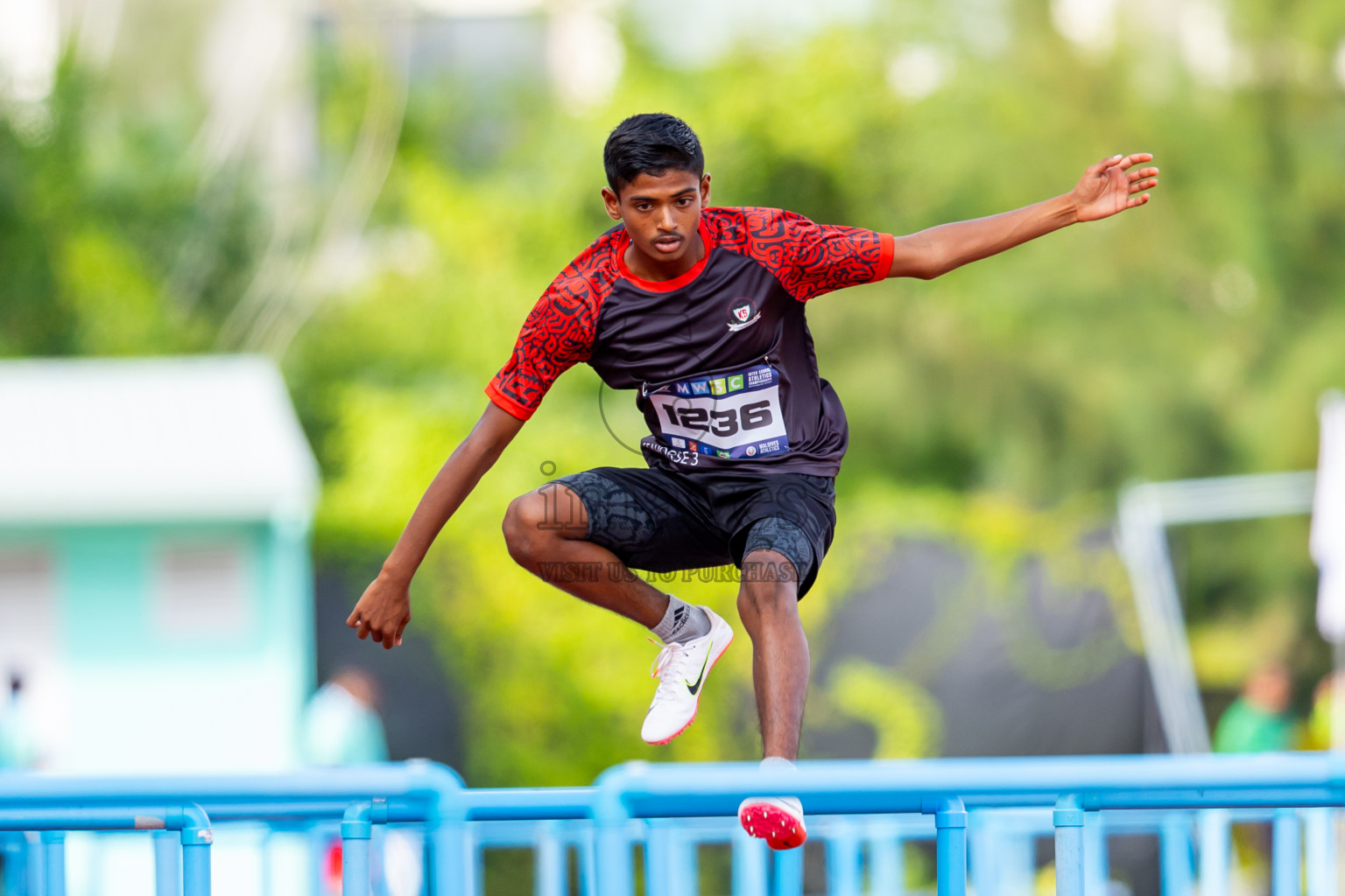 Day 4 of MWSC Interschool Athletics Championships 2024 held in Hulhumale Running Track, Hulhumale, Maldives on Tuesday, 12th November 2024. Photos by: Nausham Waheed / Images.mv