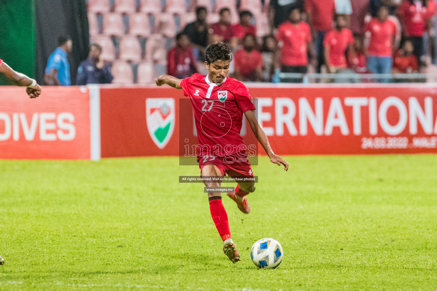 Maldives vs Bangladesh Friendly Match 24 Mar 2022 at Galolhu Rasmee Stadium Malé photos by Nausham Waheed