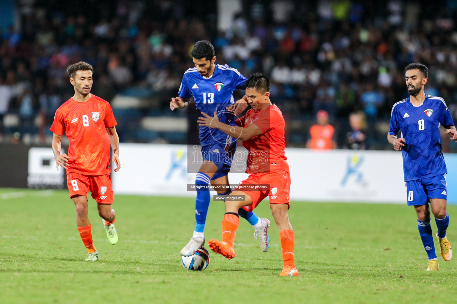 Kuwait vs India in the Final of SAFF Championship 2023 held in Sree Kanteerava Stadium, Bengaluru, India, on Tuesday, 4th July 2023. Photos: Nausham Waheed, Hassan Simah / images.mv