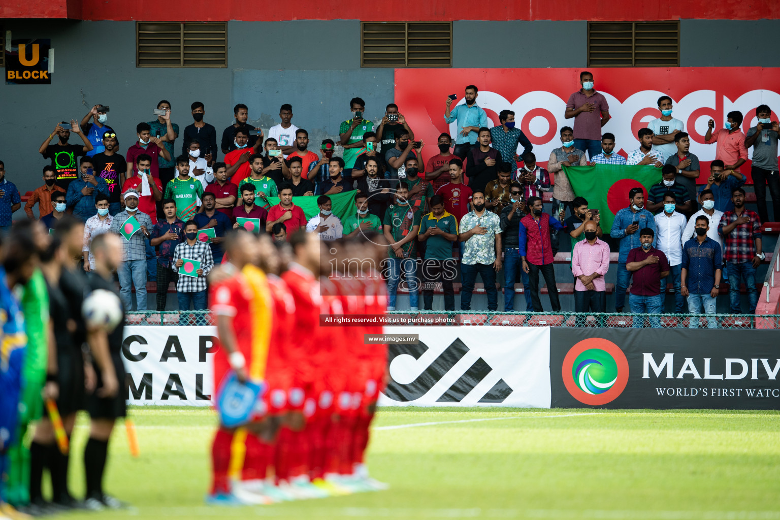 Bangladesh vs Sri Lanka in SAFF Championship 2021 held on 1st October 2021 in Galolhu National Stadium, Male', Maldives