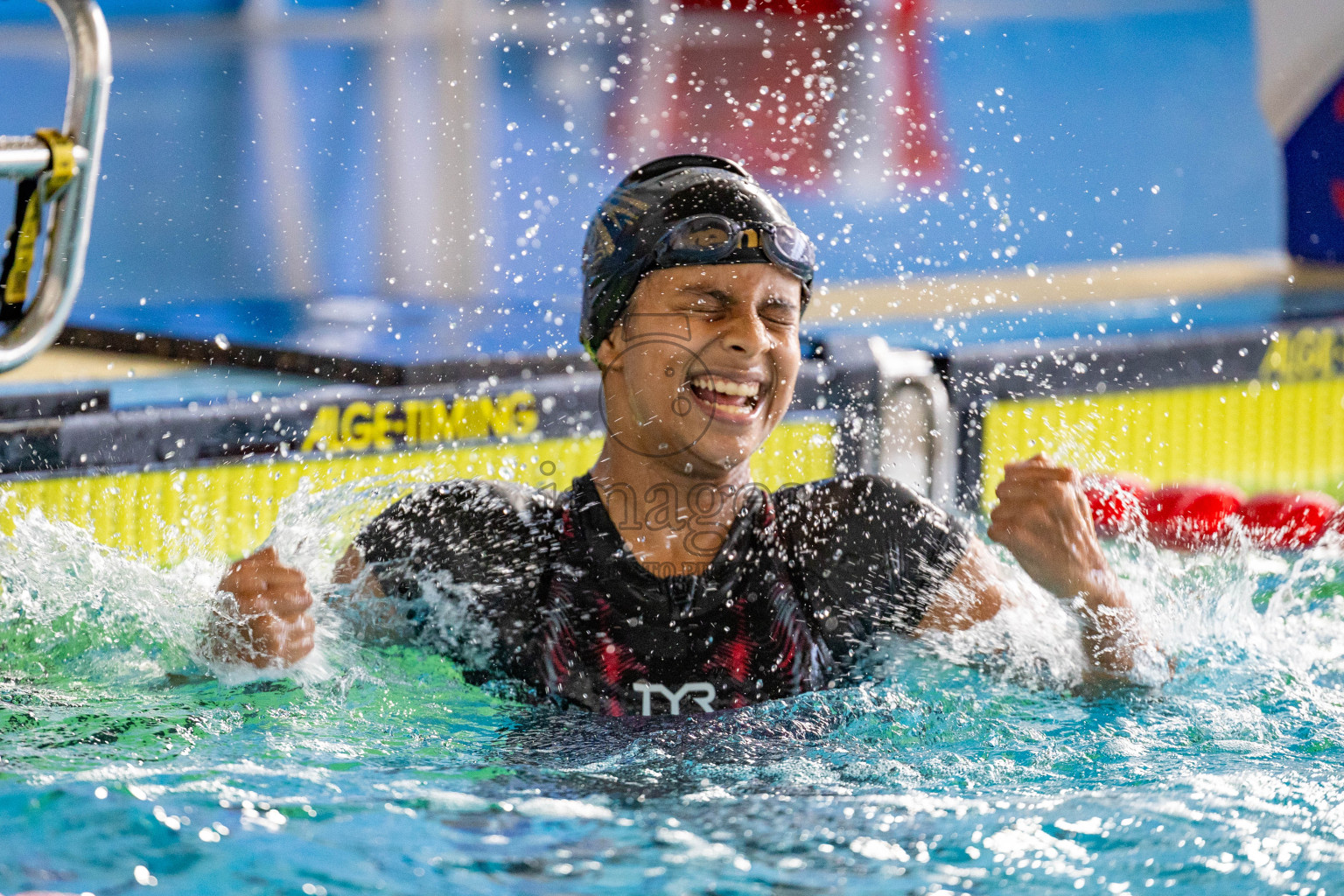 Day 4 of 20th Inter-school Swimming Competition 2024 held in Hulhumale', Maldives on Tuesday, 15th October 2024. Photos: Ismail Thoriq / images.mv