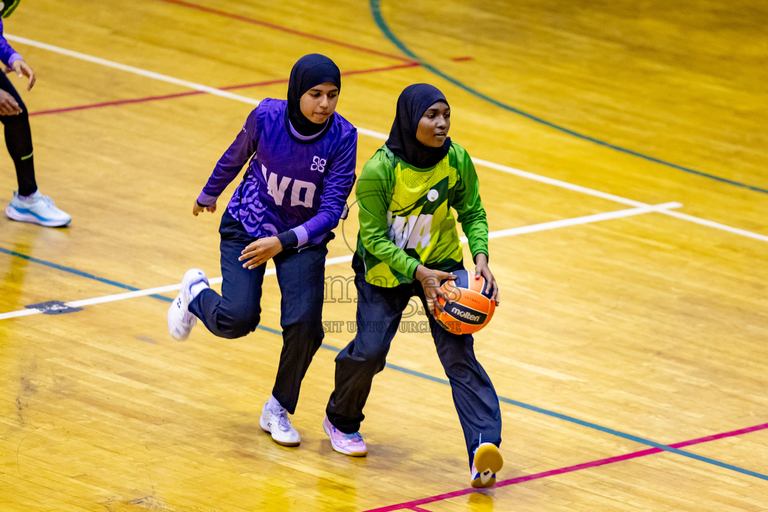 Day 7 of 25th Inter-School Netball Tournament was held in Social Center at Male', Maldives on Saturday, 17th August 2024. Photos: Nausham Waheed / images.mv