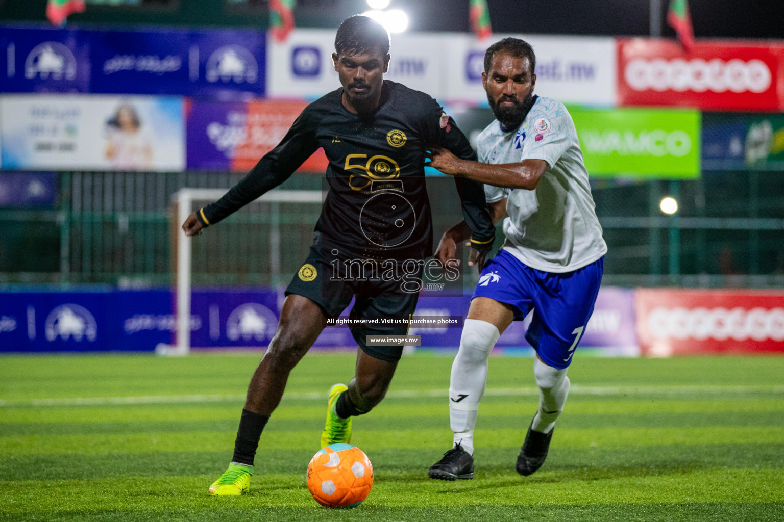 Prison Club vs MACL in the Quarter Finals of Club Maldives 2021 held at Hulhumale;, on 12th December 2021 Photos: Ismail Thoriq / images.mv