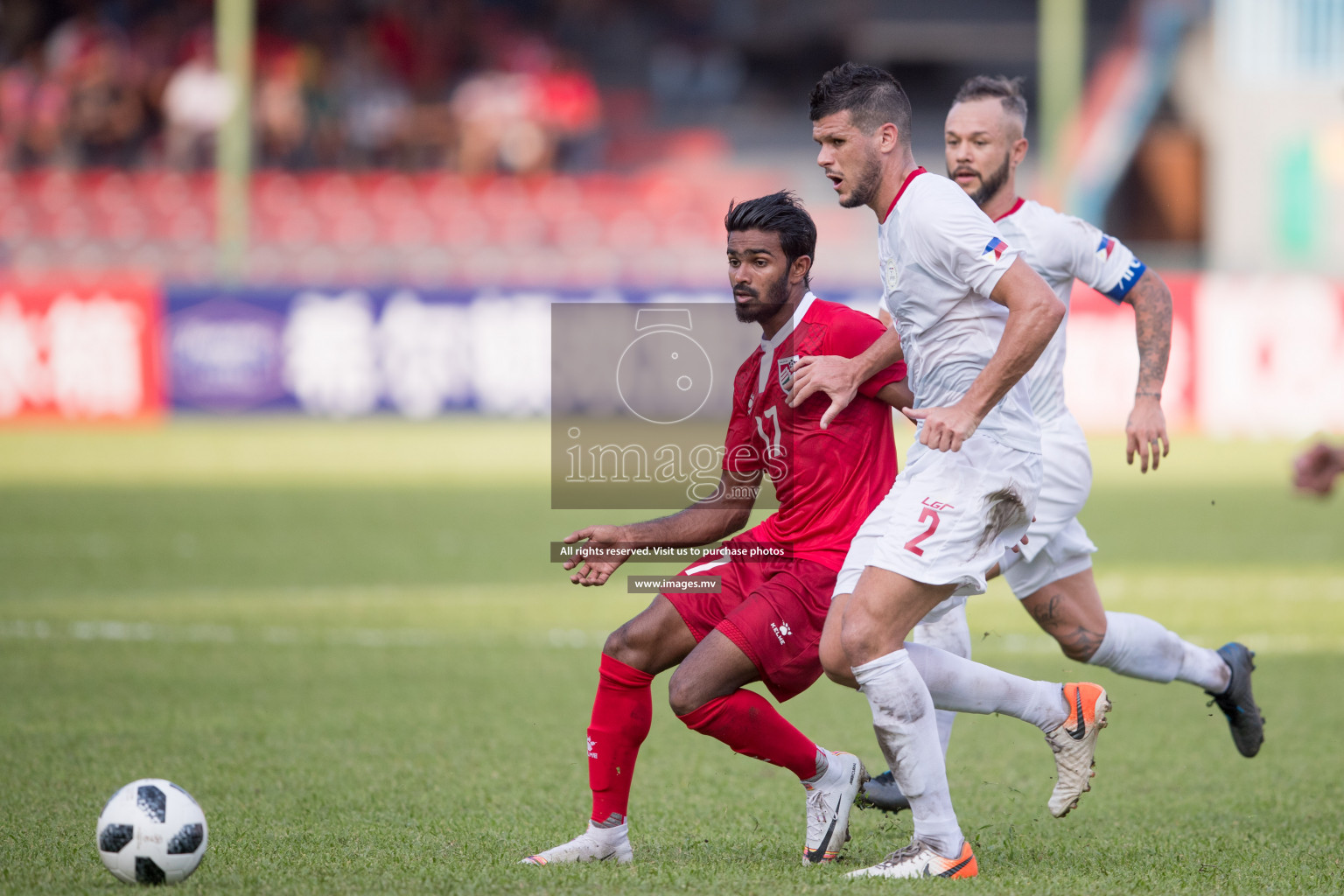 Maldives vs Philliphines  in FIFA World Cup Qatar 2022 & AFC Asian Cup China 2023 Qualifier on 14th November 2019 in Male, Maldives Photos: Ismail Thoriq/images.mv