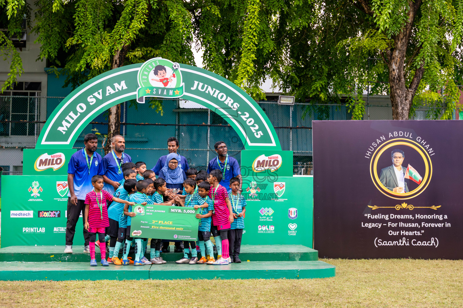 Day 3 of MILO SVAM Juniors 2025 (U-8) was held at Henveiru Stadium in Male', Maldives on Saturday, 28th June 2025. Photos: Ismail Thoriq / images.mv