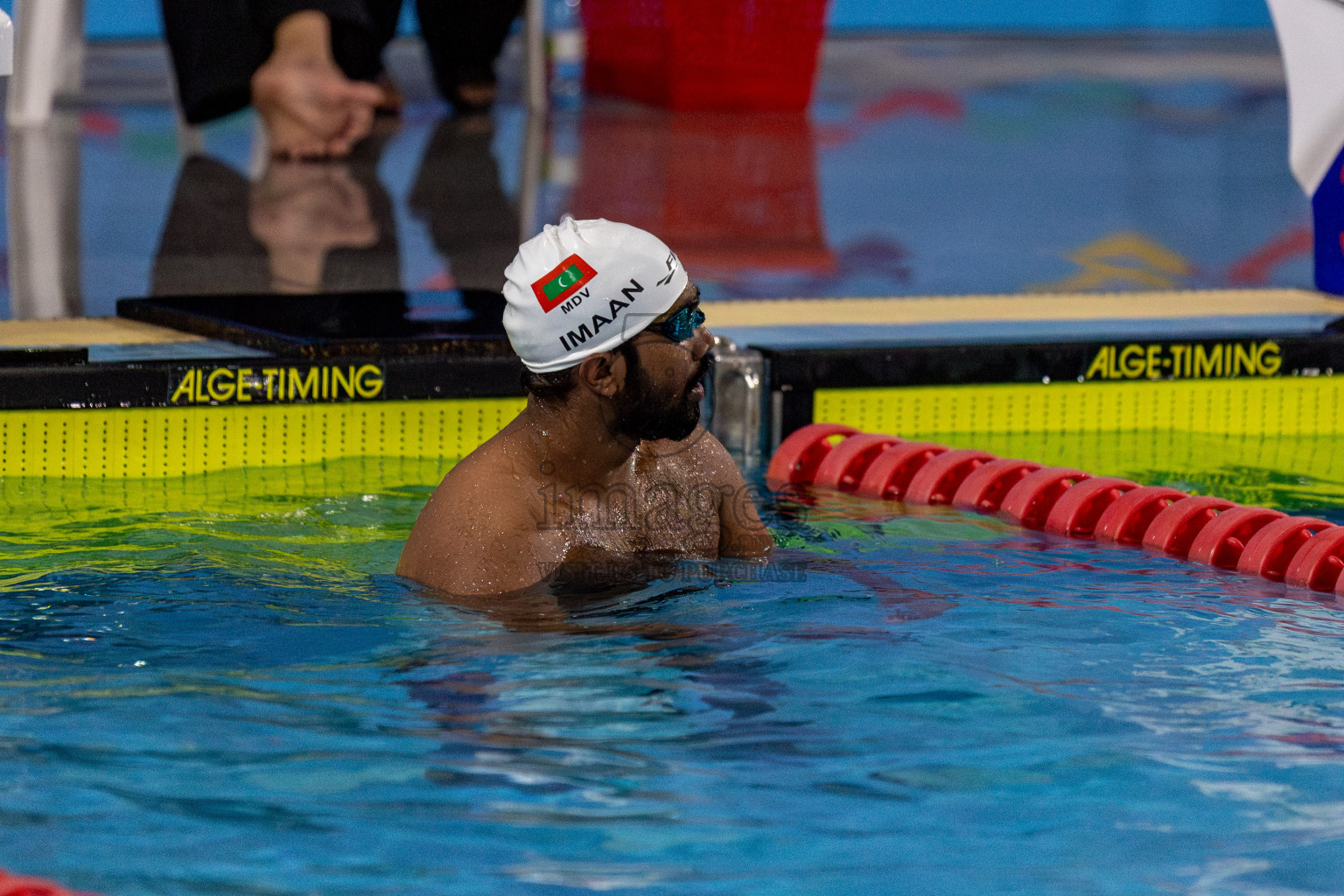 Day 2 of National Swimming Competition 2024 held in Hulhumale', Maldives on Saturday, 14th December 2024. Photos: Hassan Simah / images.mv