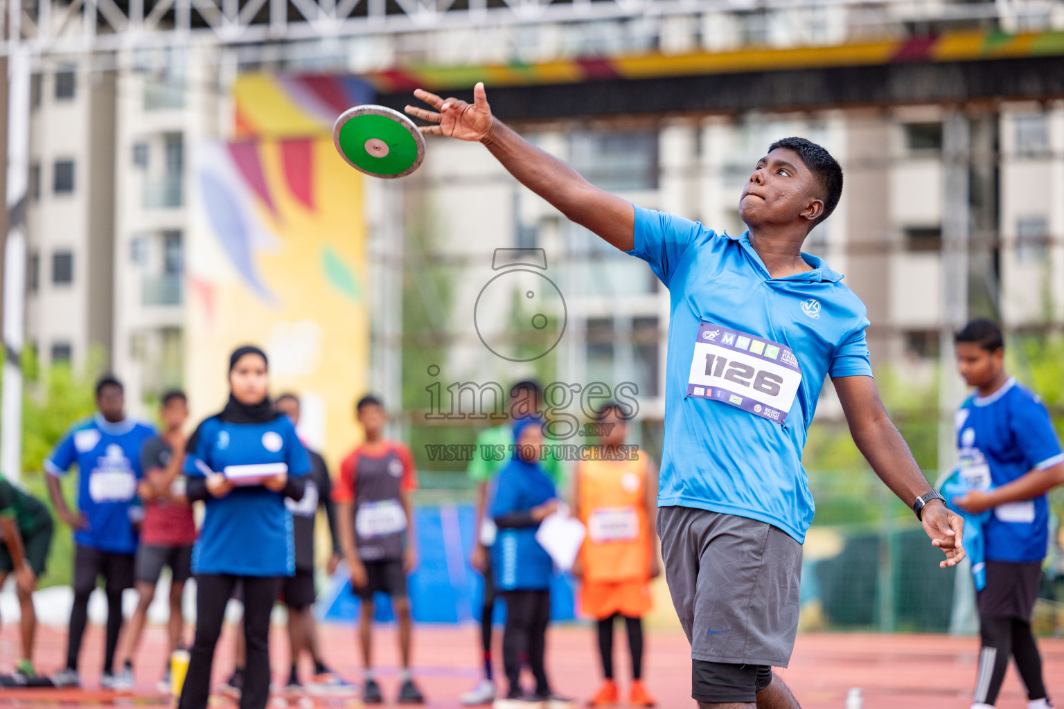 Day 1 of MWSC Interschool Athletics Championships 2024 held in Hulhumale Running Track, Hulhumale, Maldives on Saturday, 9th November 2024. 
Photos by: Ismail Thoriq, Hassan Simah / Images.mv