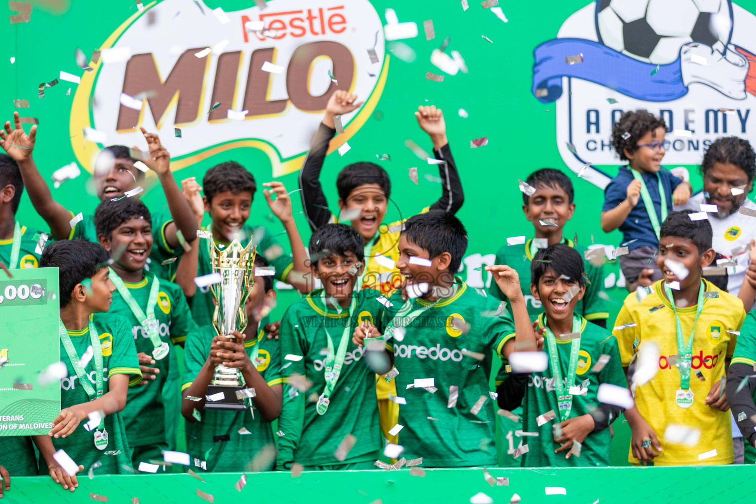 Final Day  of MILO Academy Championship 2024 - U12 was held at Henveiru Grounds in Male', Maldives on Thursday, 7th July 2024. Photos: Shuu Abdul Sattar / images.mv