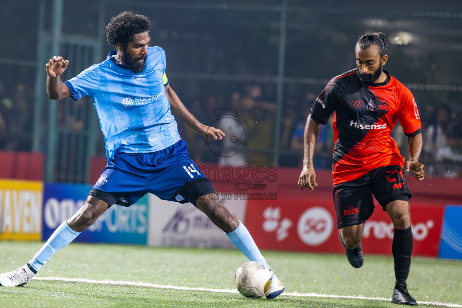 M Dhiggaru vs M Muli in Meemu Atoll Finals in Day 25 of Golden Futsal Challenge 2025 was held on Wednesday , 28th January 2025, in Hulhumale', Maldives. Photos: Ismail Thoriq / images.mv