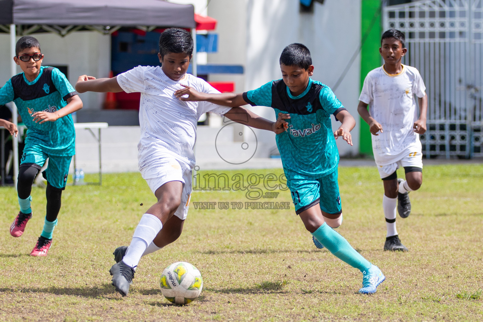 Day 3 of MILO Academy Championship 2024 - U12 was held at Henveiru Grounds in Male', Maldives on Saturday, 6th July 2024. Photos: Mohamed Mahfooz Moosa / images.mv