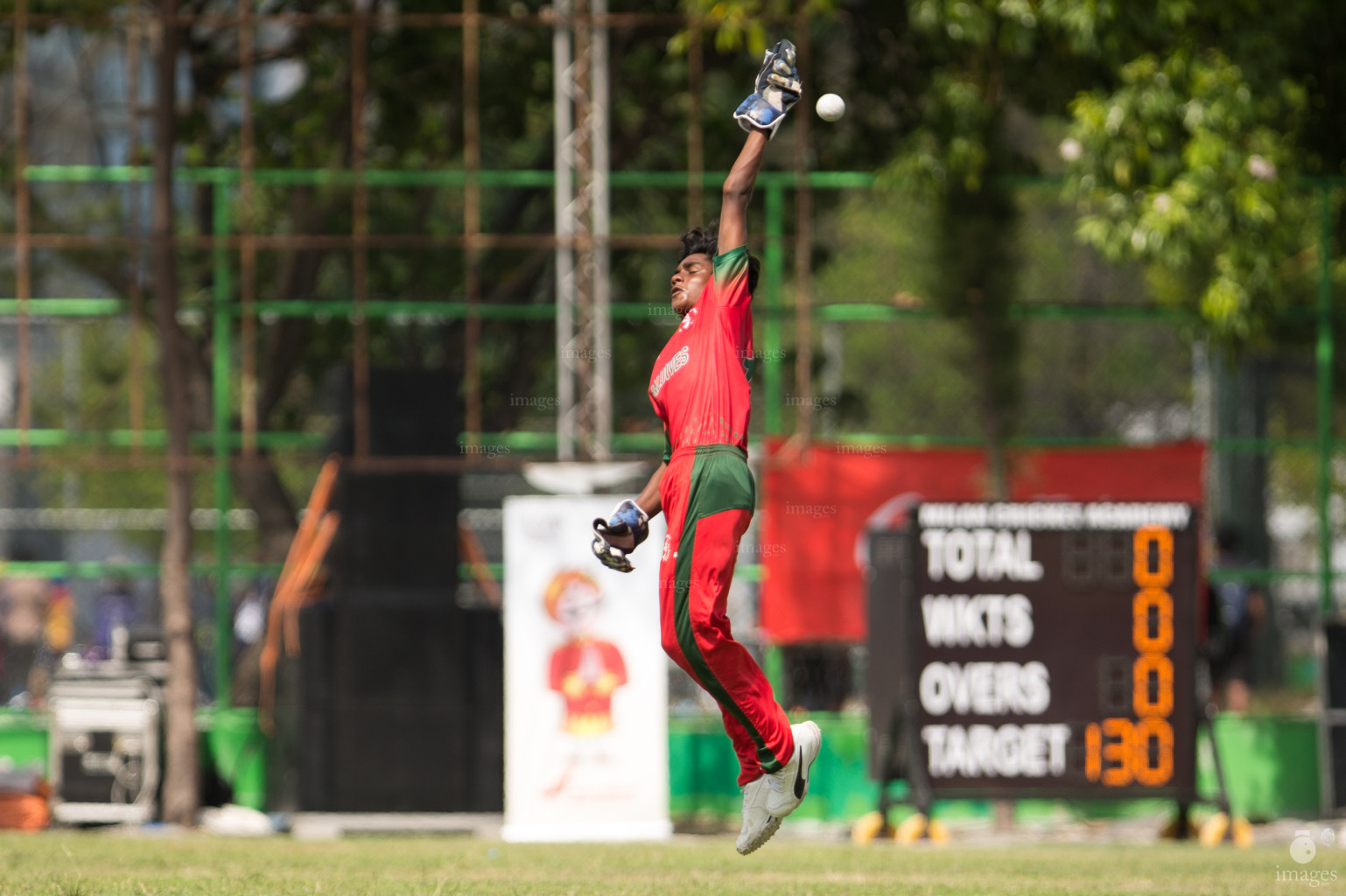 India vs Maldives Friendly Cricket Match, in Male, Maldives, Friday February 15th, 2019. (Images.mv Photo/Ismail Thoriq)