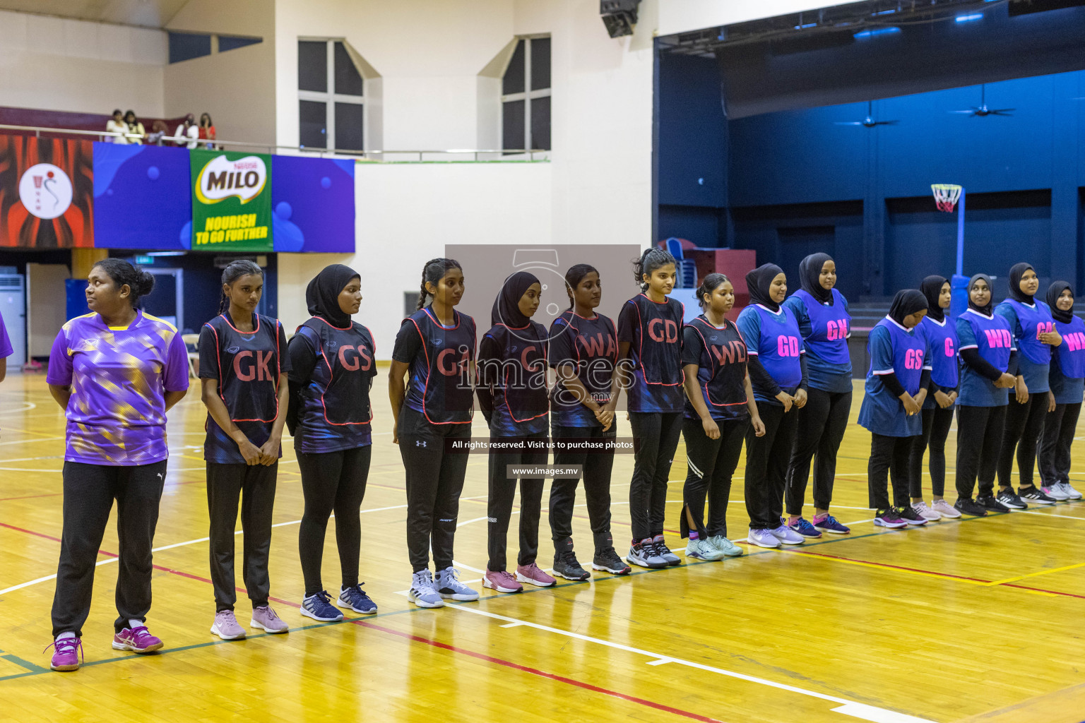 Xenith Sports Club vs Youth United Sports Club in the Milo National Netball Tournament 2022 on 18 July 2022, held in Social Center, Male', Maldives. Photographer: Shuu, Hassan Simah / Images.mv