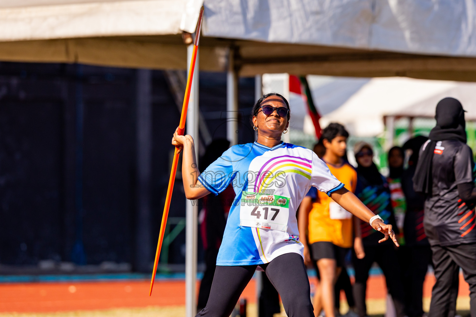 Day 2 of Inter-school Athletics Championship 2025 held in Ekuveni Synthetic Track, Male', Maldives on Tuesday, 07th October 2025. Photos by: Nausham Waheed / Images.mv