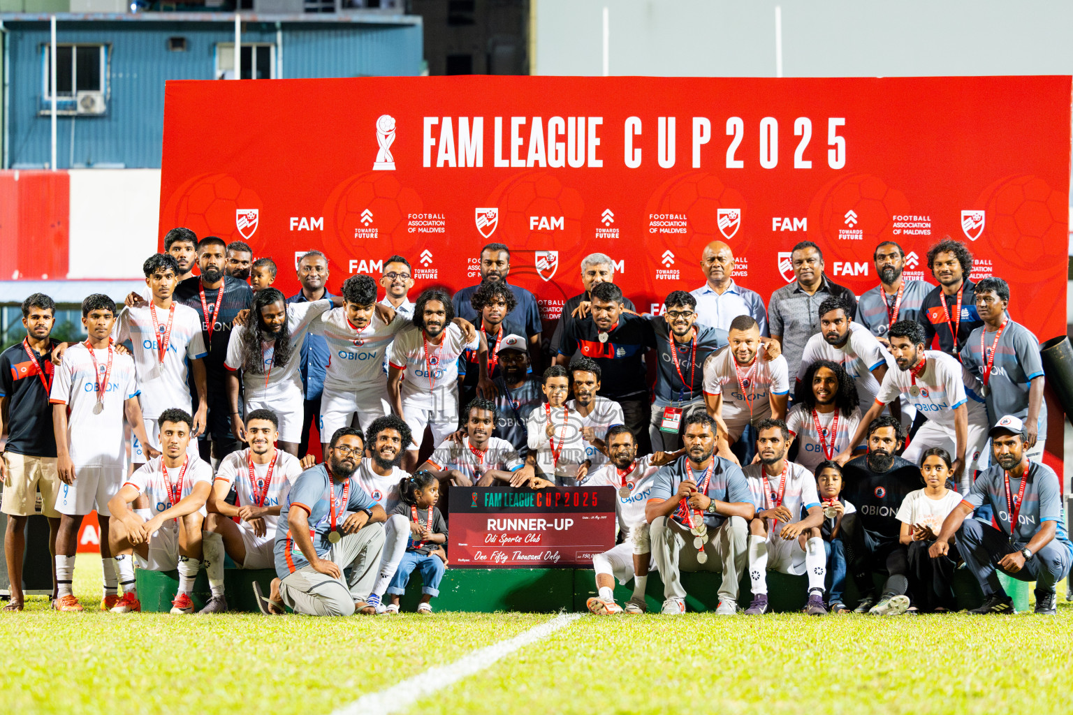 Odi Sports Club vs Maziya SR in the Final of FAM League Cup 2025 held at National Football Stadium, Male', Maldives on Wednesday, 28th May 2025.
Photos By: Ismail Thoriq / images.mv