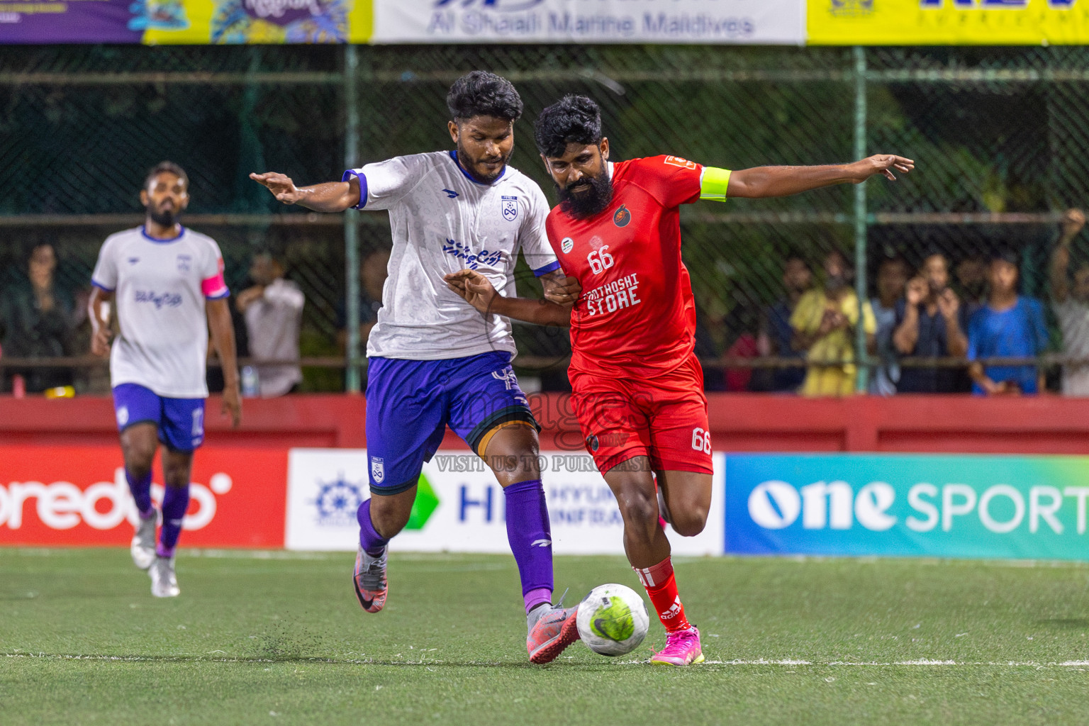 F Bilehdhoo vs F Dharanboodhoo in Day 3 of Golden Futsal Challenge 2024 was held on Thursday, 18th January 2024, in Hulhumale', Maldives Photos: Mohamed Mahfooz Moosa / images.mv