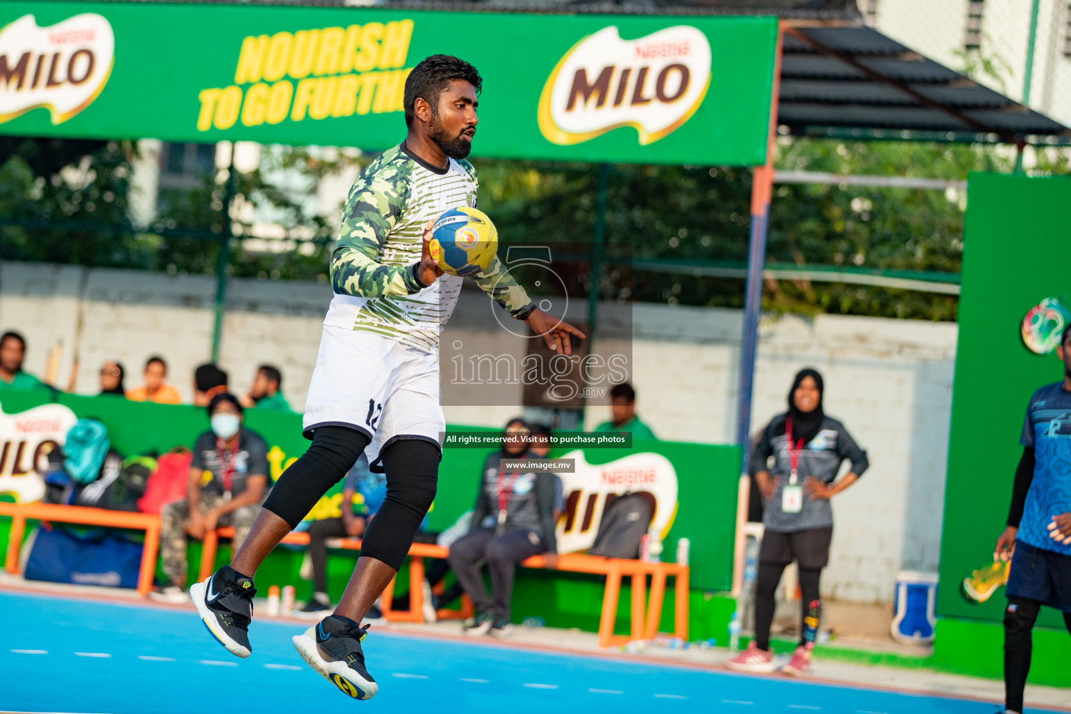 Milo 8th National Handball Tournament Day 4, 18th December 2021, at Handball Ground, Male', Maldives. Photos by Hassan Simah