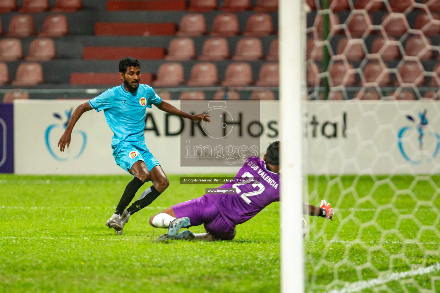 Club Valencia vs United Victory in the President's Cup 2021/2022 held in Male', Maldives on 19 December 2021