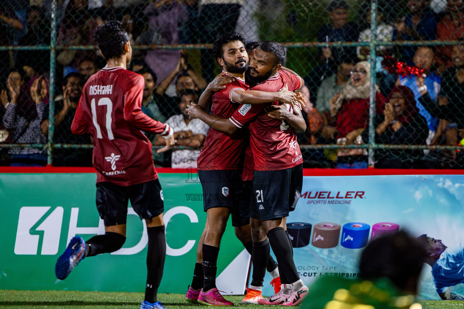 TEAM MMA vs CLUB 220 in the Semi-finals of Club Maldives Classic 2024 held in Rehendi Futsal Ground, Hulhumale', Maldives on Tuesday, 19th September 2024. 
Photos: Nausham Waheed / images.mv