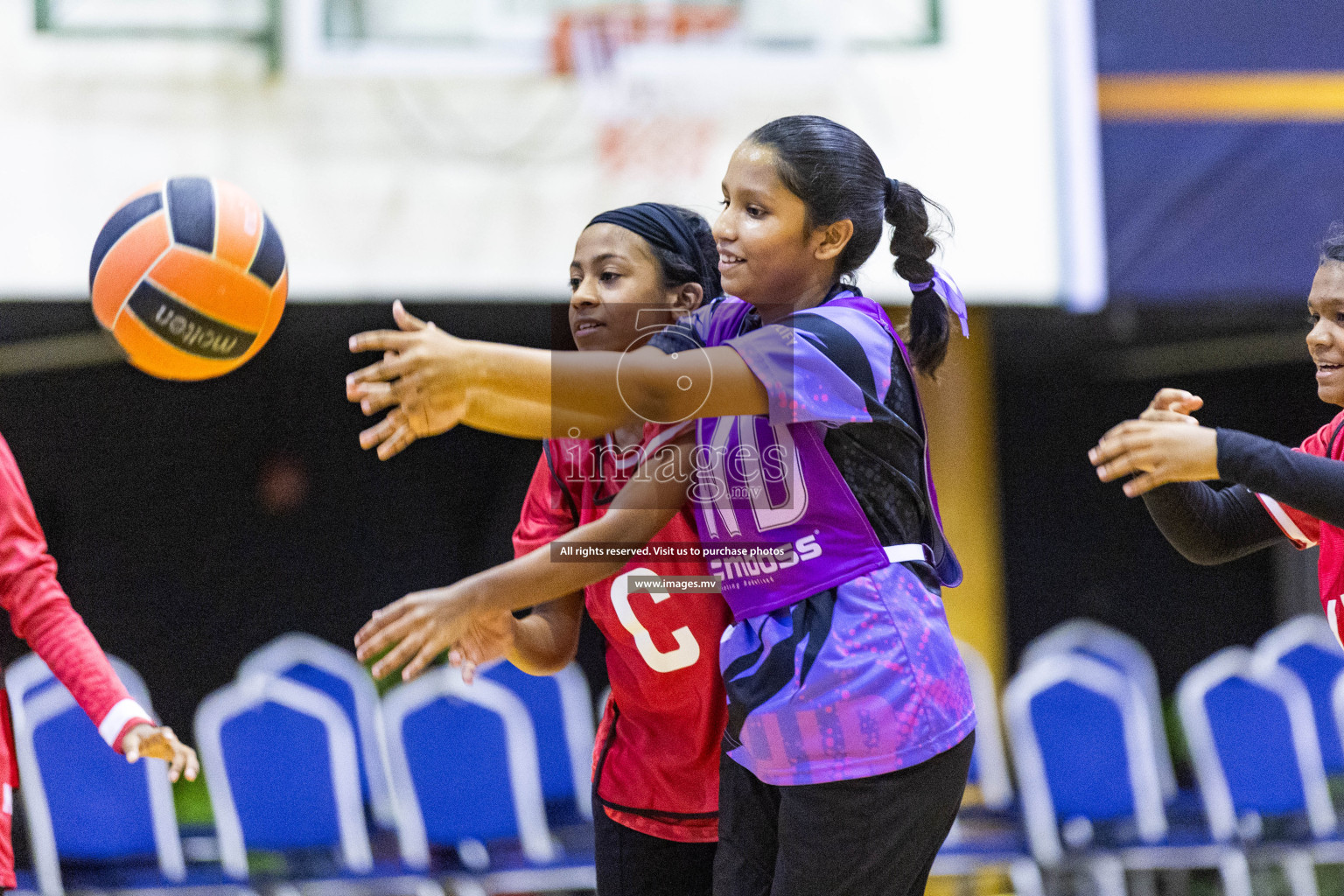 Day3 of 24th Interschool Netball Tournament 2023 was held in Social Center, Male', Maldives on 29th October 2023. Photos: Nausham Waheed, Mohamed Mahfooz Moosa / images.mv