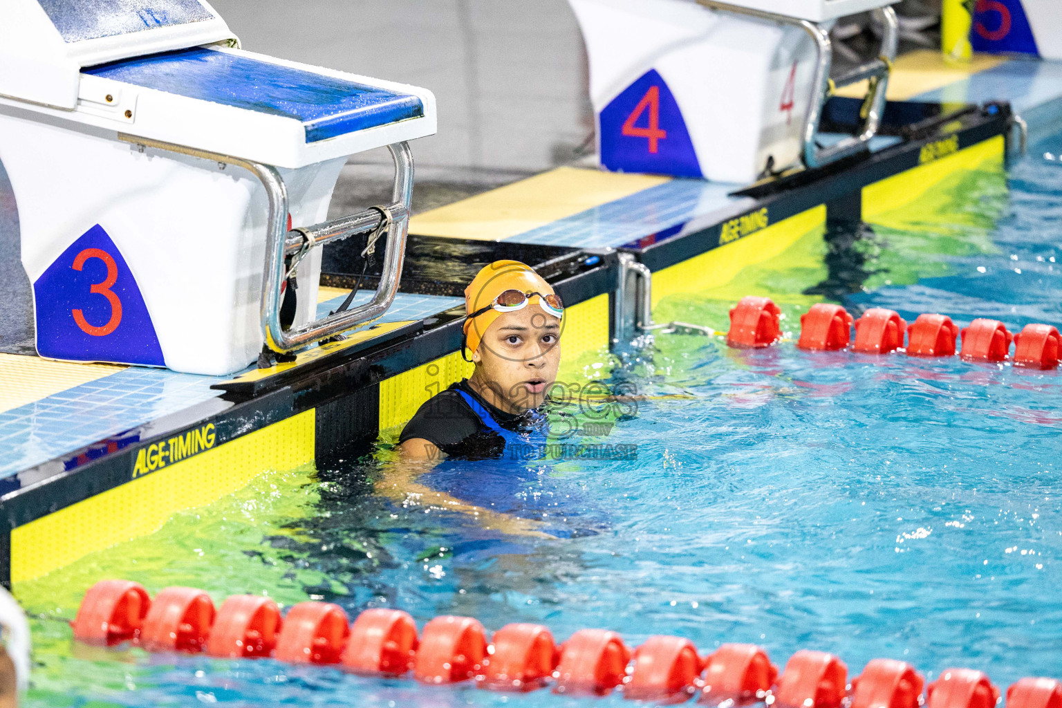 Day 7 of National Swimming Competition 2024 held in Hulhumale', Maldives on Thursday, 19th December 2024.
Photos: Ismail Thoriq / images.mv