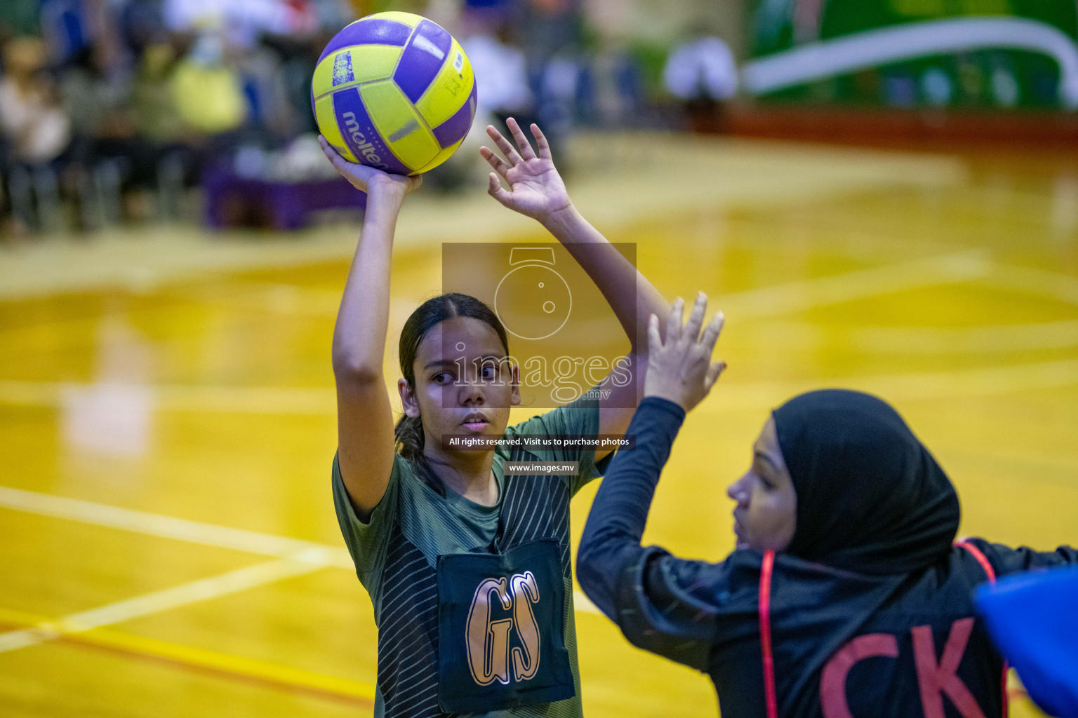 Kulhudhuffushi Youth & R.C vs Club Green Streets in the Finals of Milo National Netball Tournament 2021 (Women's) held on 5th December 2021 in Male', Maldives Photos: Ismail Thoriq / images.mv