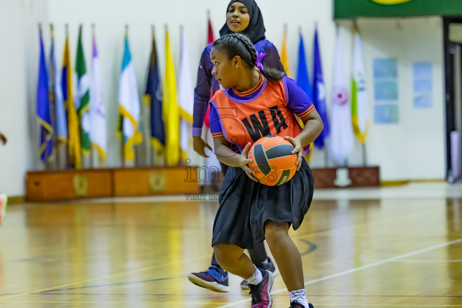 Day 12 of 25th Inter-School Netball Tournament was held in Social Center at Male', Maldives on Thursday, 22nd August 2024.