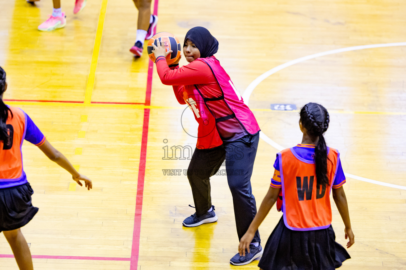 Day 2 of 25th Inter-School Netball Tournament was held in Social Center at Male', Maldives on Saturday, 10th August 2024. Photos: Nausham Waheed / images.mv