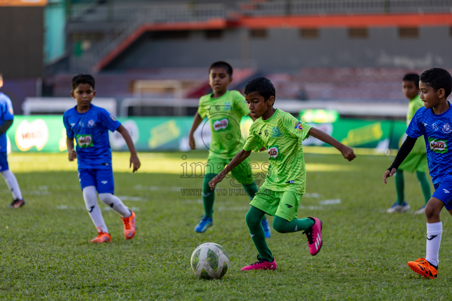 Day 2 of MILO Kids Football Fiesta was held at National Stadium in Male', Maldives on Saturday, 24th February 2024.