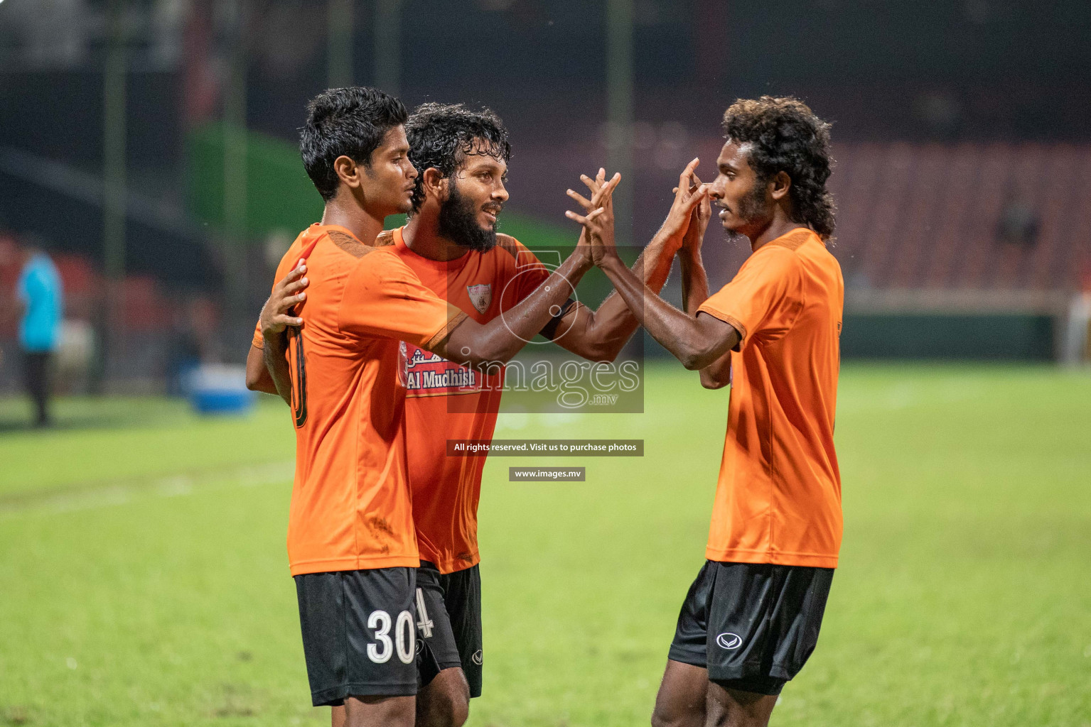Eagles vs Da Grande SC in Dhiraagu Dhivehi Premier League 2019, in Male' Maldives on 24th Sep 2019. Photos:Suadh Abdul Sattar / images.mv