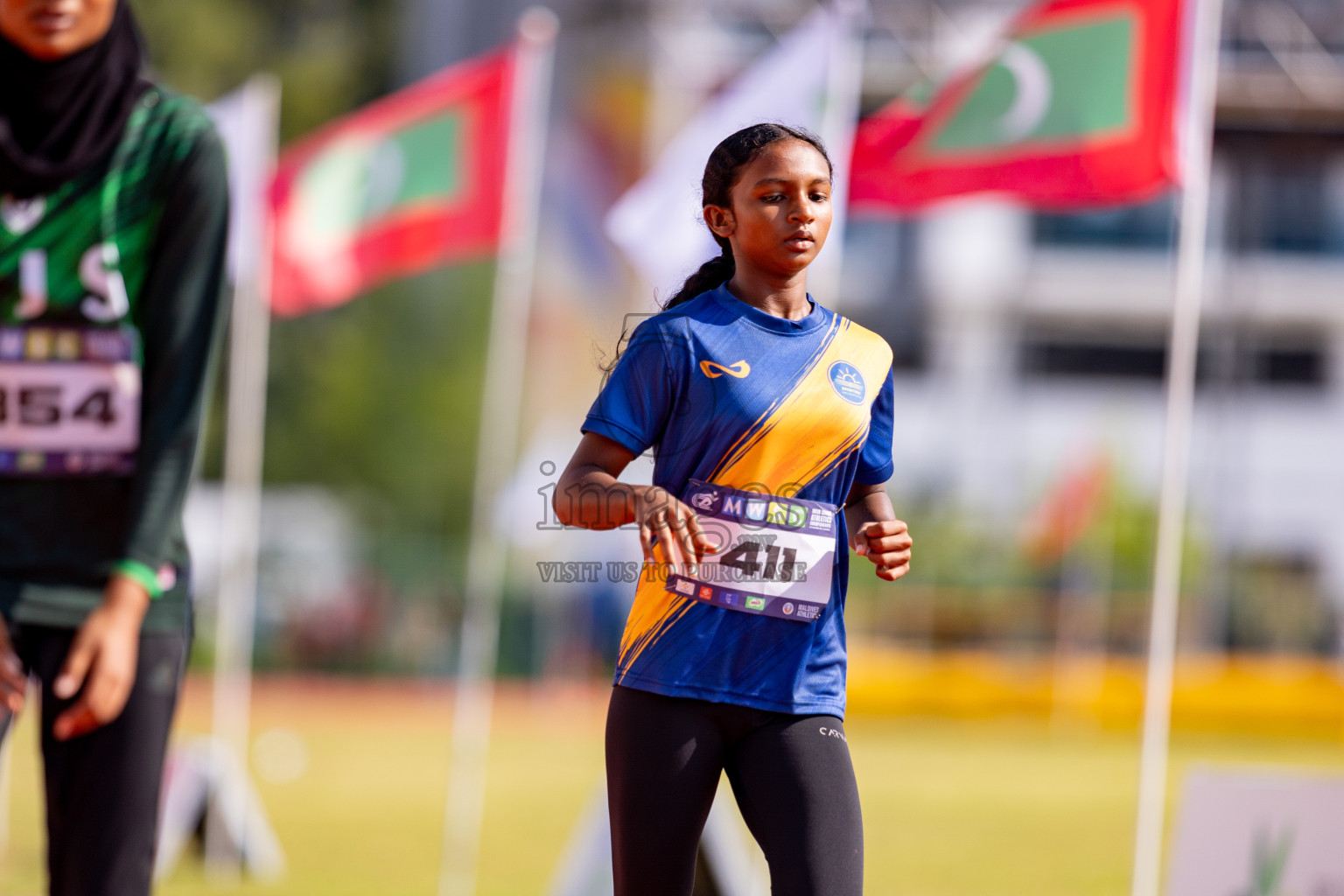 Day 3 of MWSC Interschool Athletics Championships 2024 held in Hulhumale Running Track, Hulhumale, Maldives on Monday, 11th November 2024. 
Photos by: Hassan Simah / Images.mv