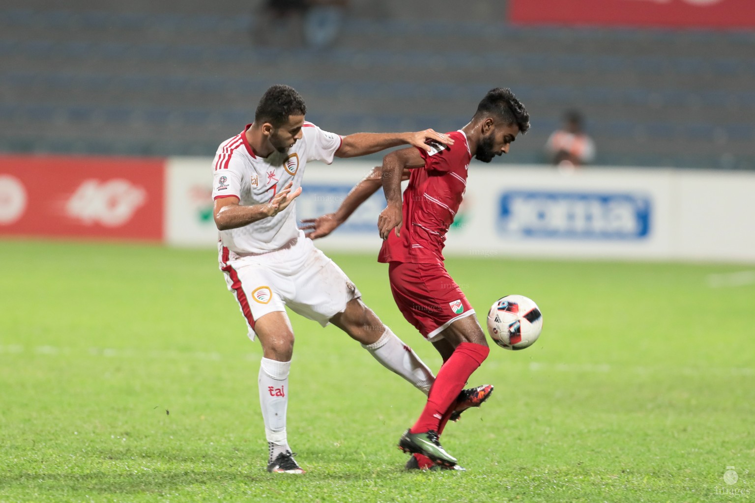 Asian Cup Qualifier between Maldives and Oman in National Stadium, on 10 October 2017 Male' Maldives. ( Images.mv Photo: Ismail Thoriq )