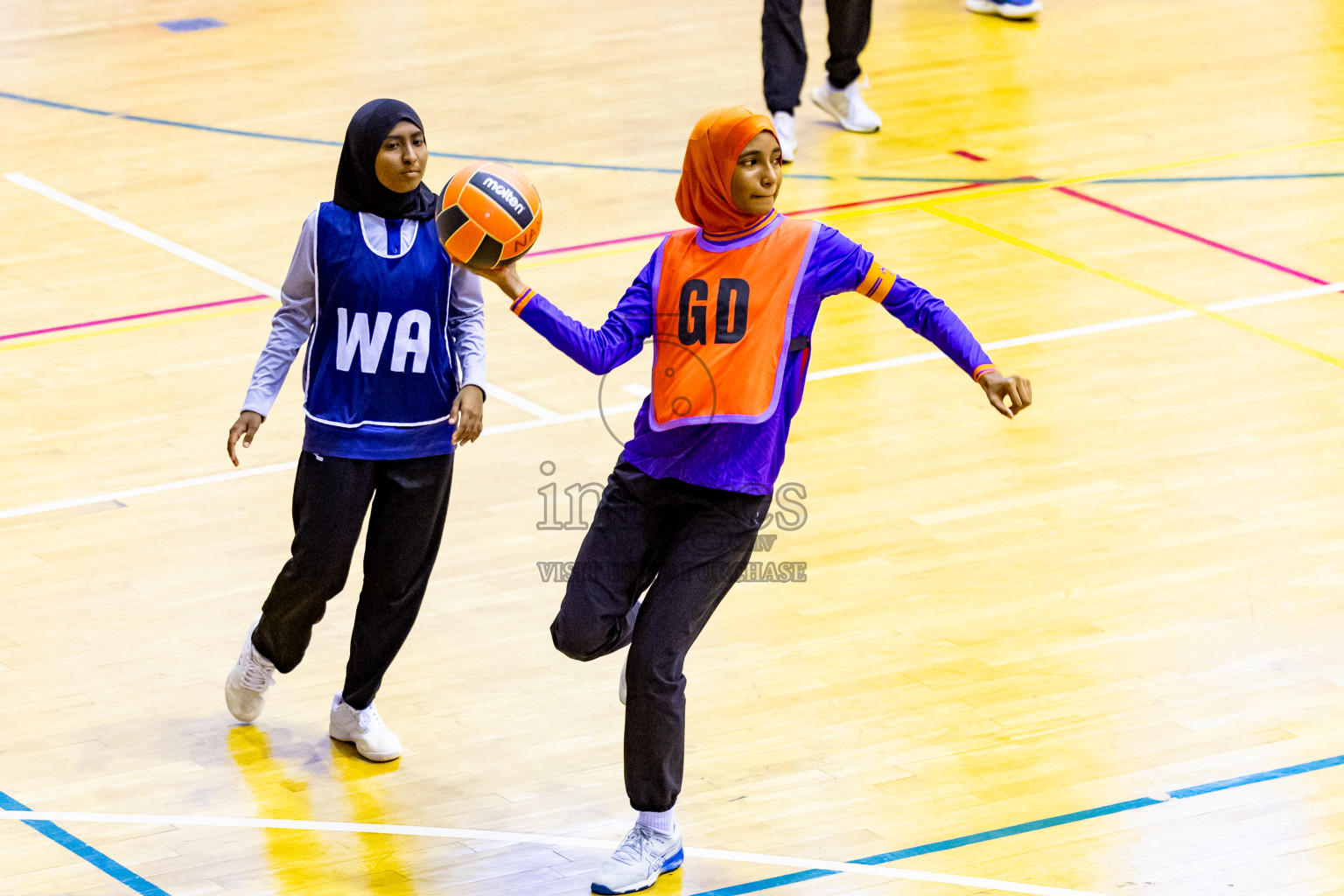 Day 2 of 25th Inter-School Netball Tournament was held in Social Center at Male', Maldives on Saturday, 10th August 2024. Photos: Nausham Waheed / images.mv