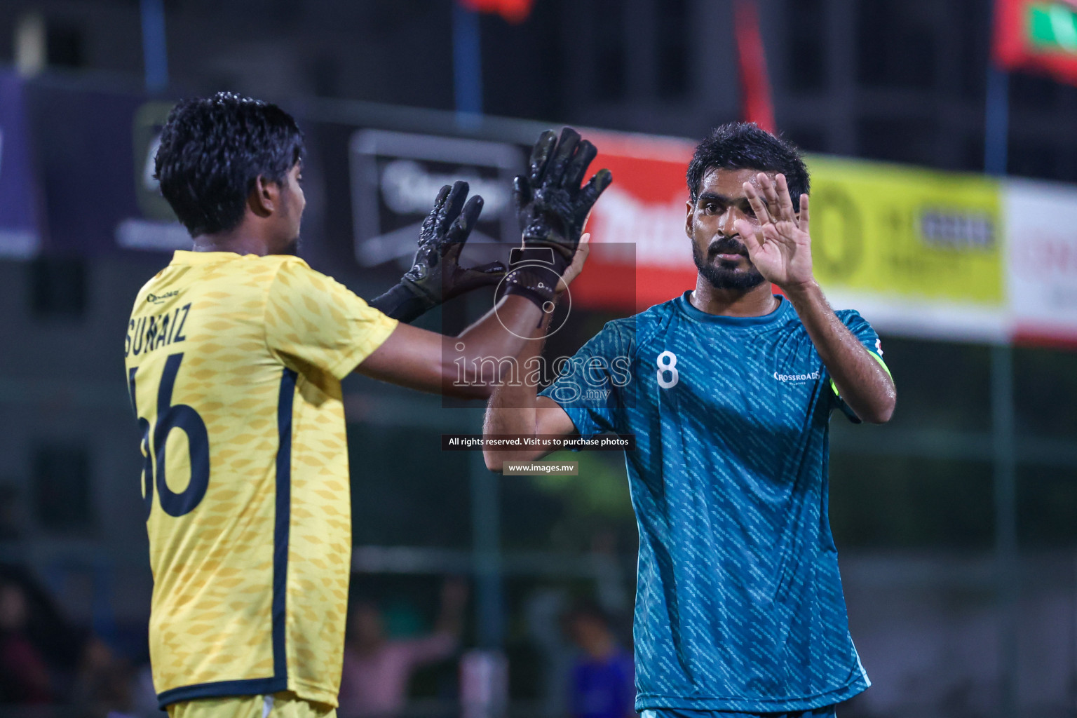 Medianet vs Crossroads Maldives in Club Maldives Cup 2023 held in Hulhumale, Maldives, on Tuesday, 18th July 2023 Photos: Nausham Waheed / images.mv