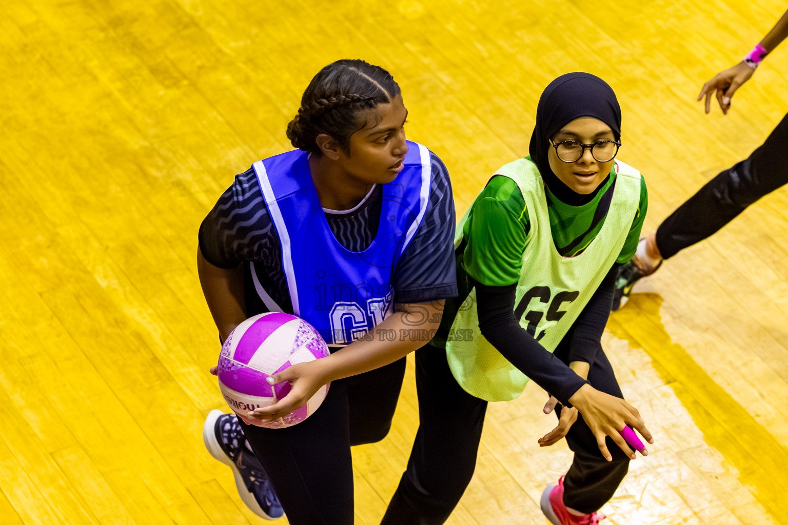 C Green Streets vs SC Shinning Star in Day 5 of 24th Milo Netball Association Championship held in Social Center at Male', Maldives on Friday, 5th September 2025. Photos: Nausham Waheed / images.mv