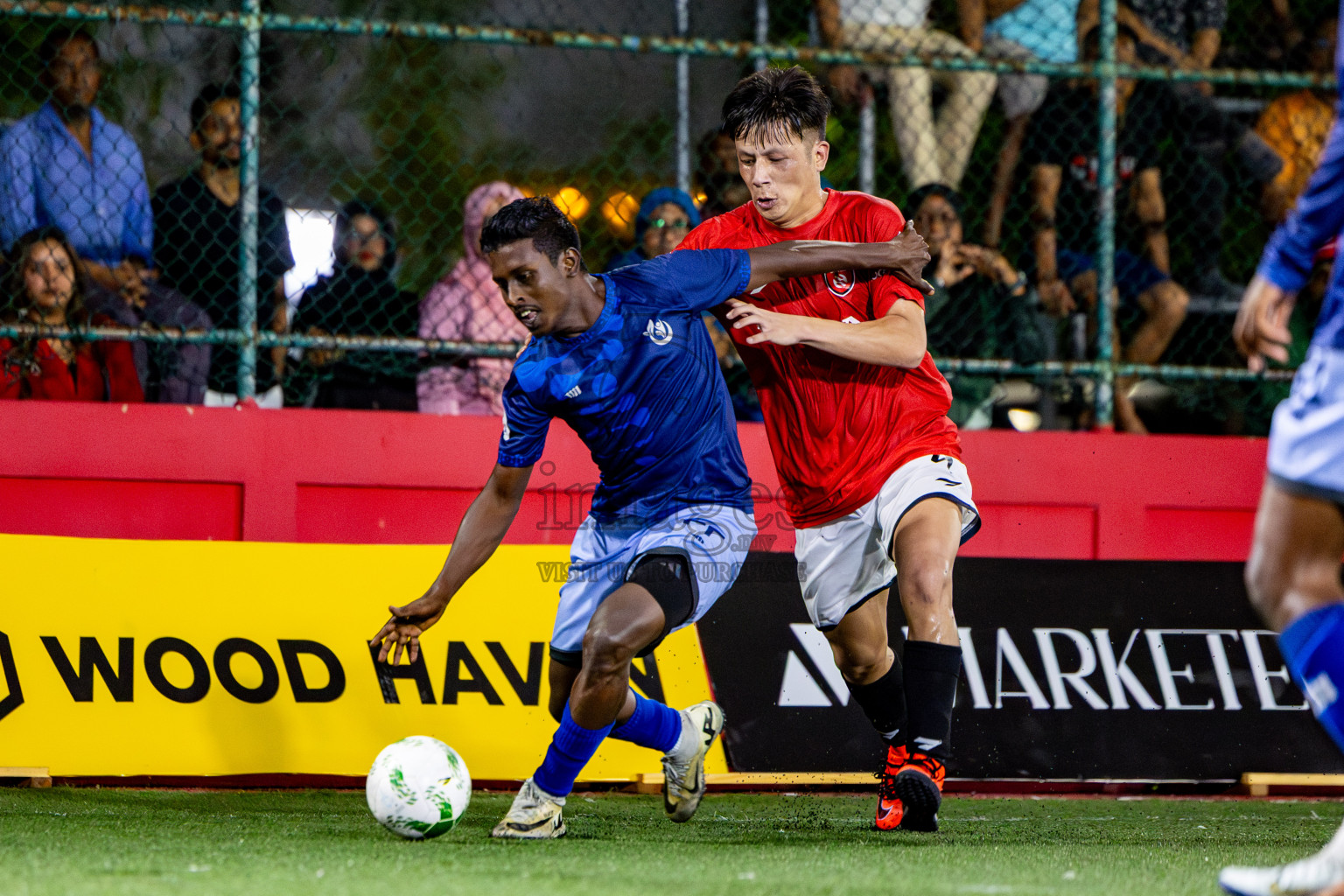 Sheesha vs Hulhumale Hospital in Day 13 of Office League 2025 was held on Monday, 28th April 2025 in Hulhumale', Maldives. Photos: Nausham Waheed / images.mv