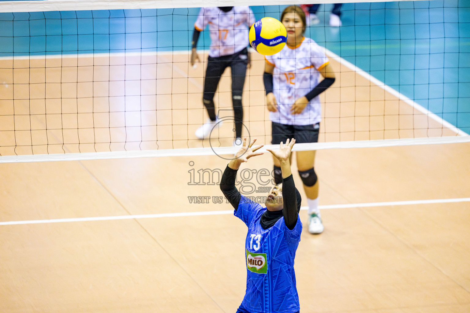 Police Club vs Flexor Sports Club in Day 1 of National Volleyball League 2025 - Women's Division held in Male', Maldives on Saturday, 19th April 2025 at Social Center Indoor Hall Photos 
By: Hassan Simah / images.mv