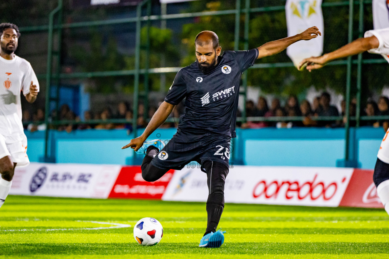 Dee Ess Jay SC vs Much Black in Day 2 of Laamehi Dhiggaru Ekuveri Futsal Challenge 2024 was held on Saturday, 27th July 2024, at Dhiggaru Futsal Ground, Dhiggaru, Maldives Photos: Nausham Waheed / images.mv