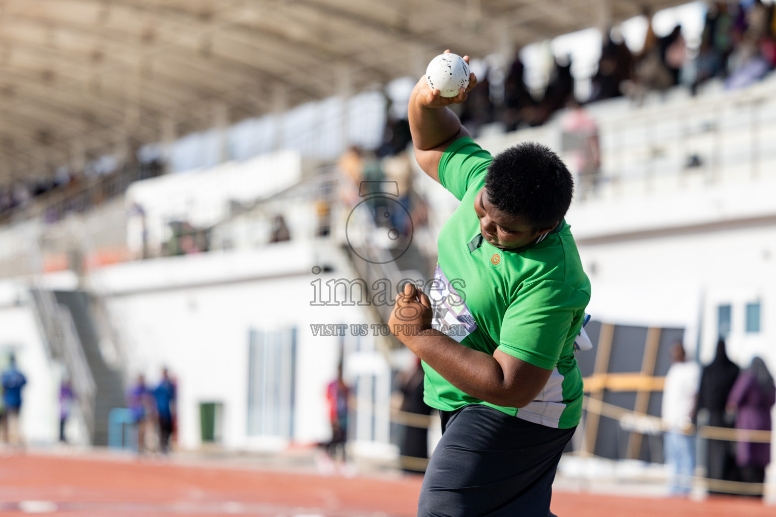 Day 1 of MWSC Interschool Athletics Championships 2024 held in Hulhumale Running Track, Hulhumale, Maldives on Saturday, 9th November 2024. 
Photos by: Ismail Thoriq, Hassan Simah / Images.mv