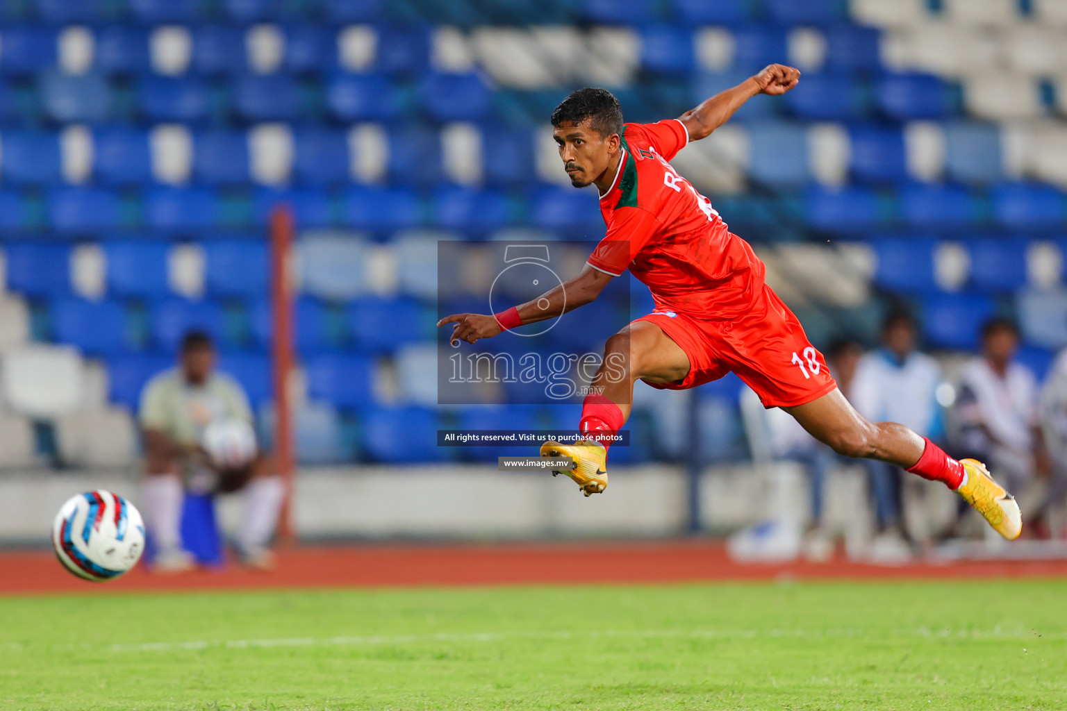 Bhutan vs Bangladesh in SAFF Championship 2023 held in Sree Kanteerava Stadium, Bengaluru, India, on Wednesday, 28th June 2023. Photos: Nausham Waheed, Hassan Simah / images.mv