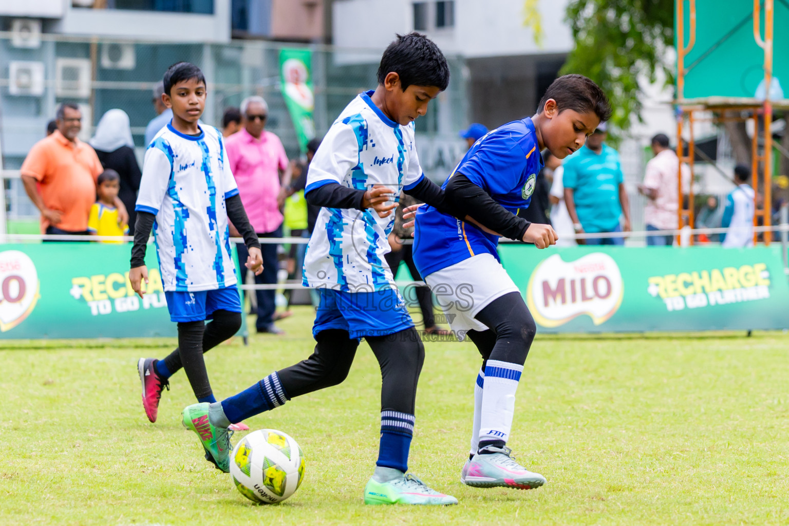 Day 1 of MILO Academy Championship 2025 (U-12) was held at Henveiru Stadium in Male', Maldives on Thursday, 1st May 2025. Photos: Nausham Waheed / images.mv