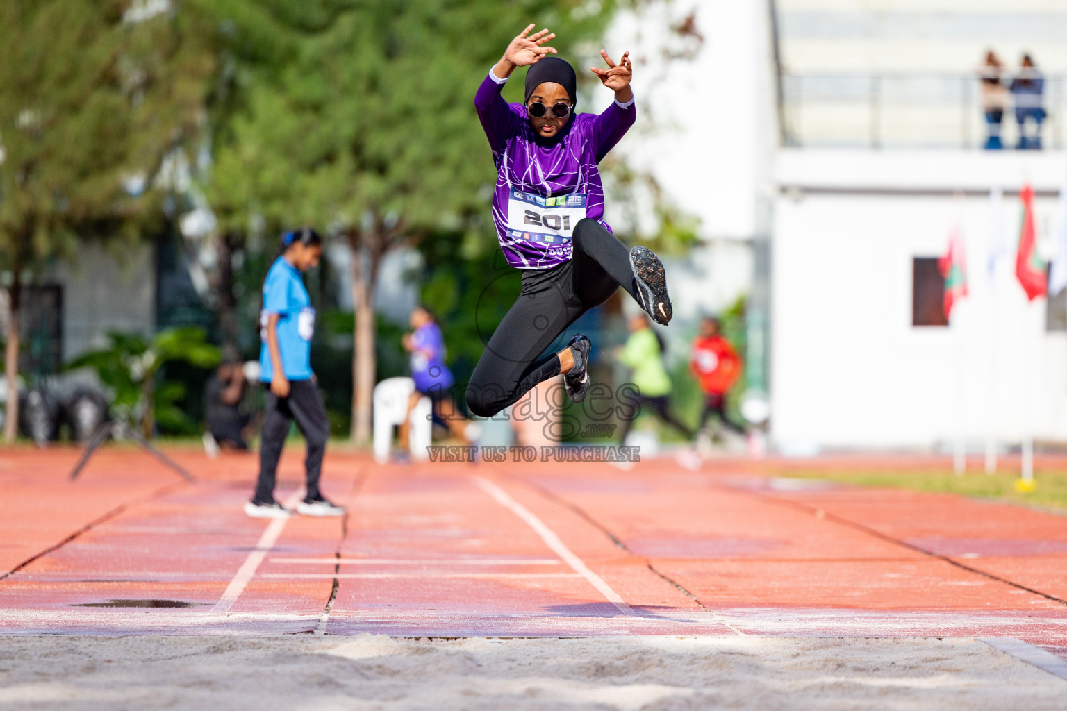 Day 1 of MWSC Interschool Athletics Championships 2024 held in Hulhumale Running Track, Hulhumale, Maldives on Saturday, 9th November 2024. 
Photos by: Ismail Thoriq, Hassan Simah / Images.mv