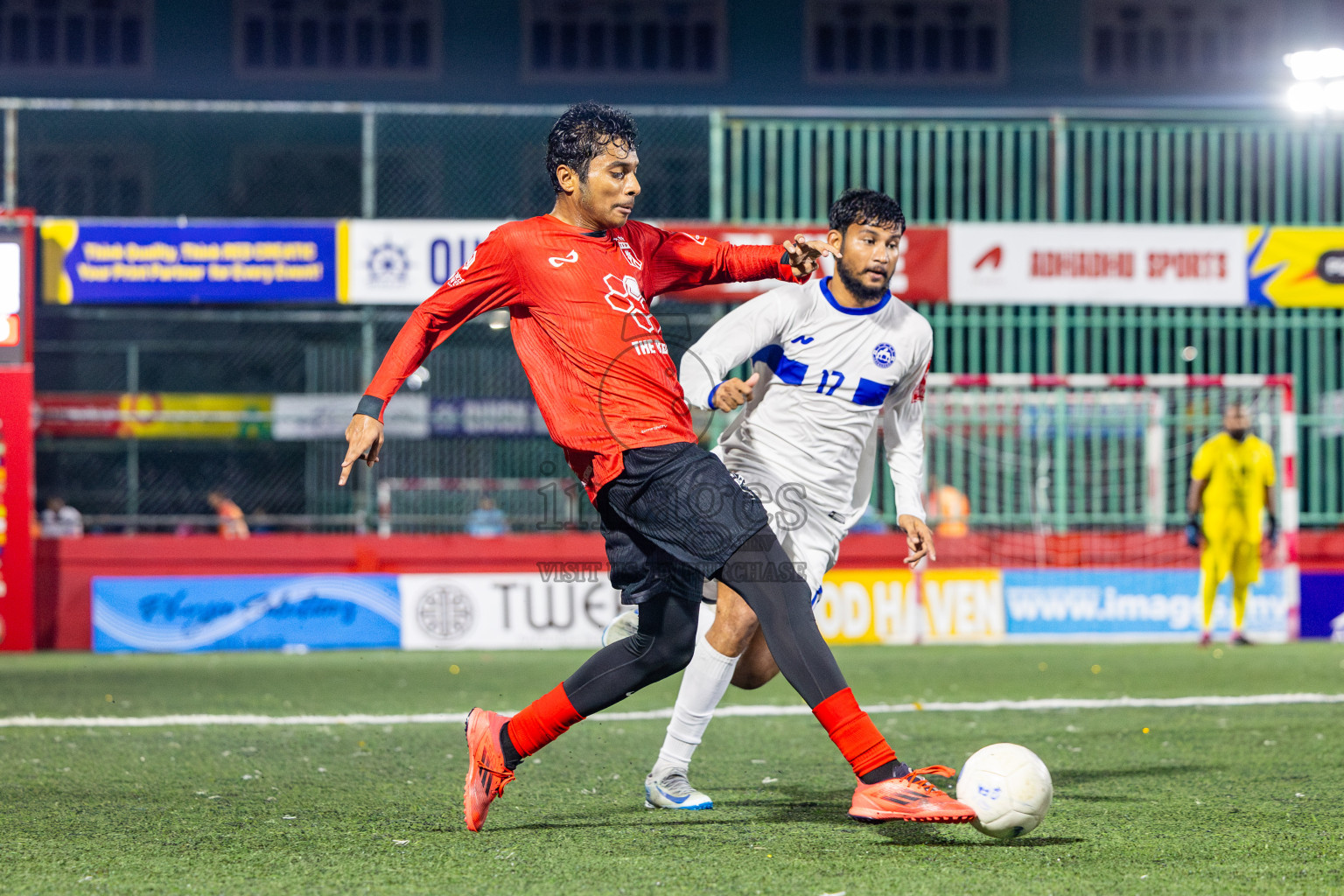 Th Thimarafushi VS Th Veymandoo in Atoll Round Semi-Final on Day 22 of Golden Futsal Challenge 2025 was held on Sunday , 26th January 2025, in Hulhumale', Maldives. Photos: Nausham Waheed / images.mv
